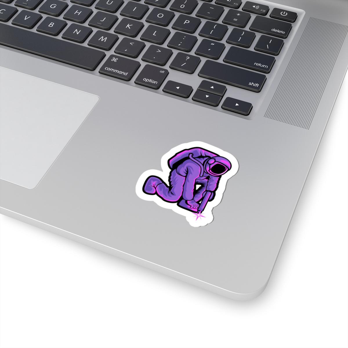 Astronaut Welding Sticker | Sci-Fi Space Worker Vinyl Decal