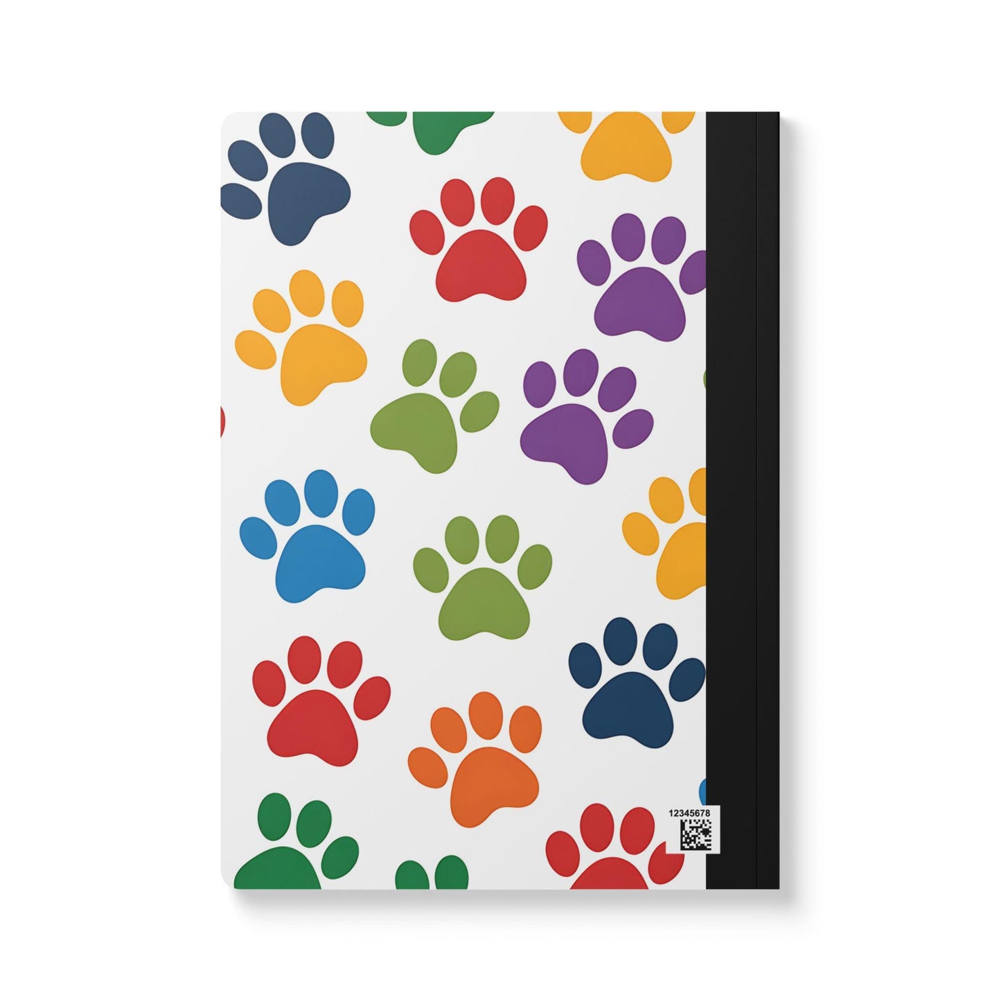 Colorful Paw Print Composition Notebook: Animal Lover Journal