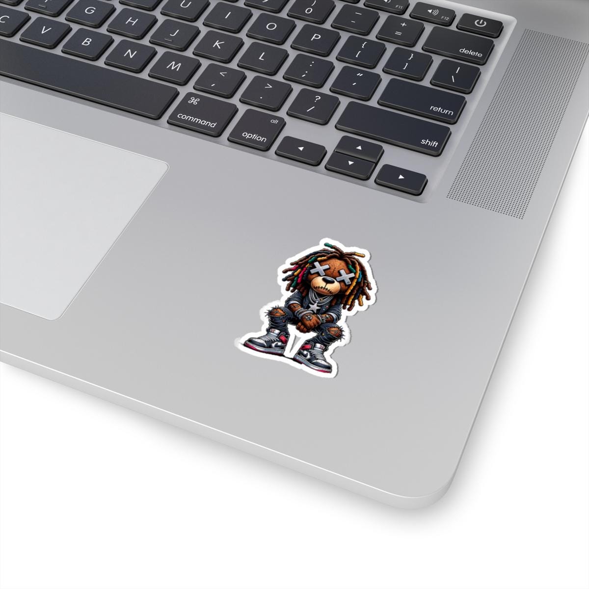 ColorFlow | Multicolor Dread Bear Vinyl Sticker | Urban Streetwear Gamer Sticker | Waterproof Glossy or Matte