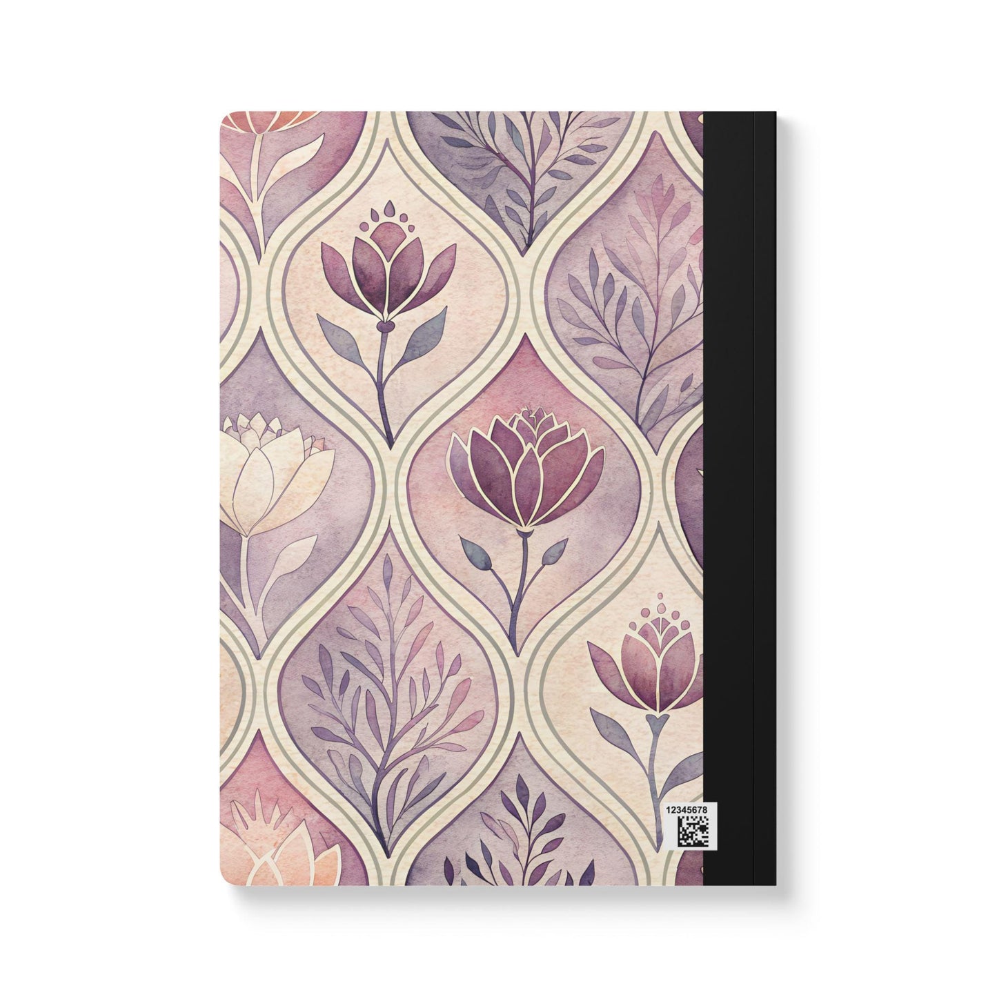 ColorFlow | Blush Floral Composition Notebook | Aesthetic College Ruled Journal | Elegant Writing Notebook Gift