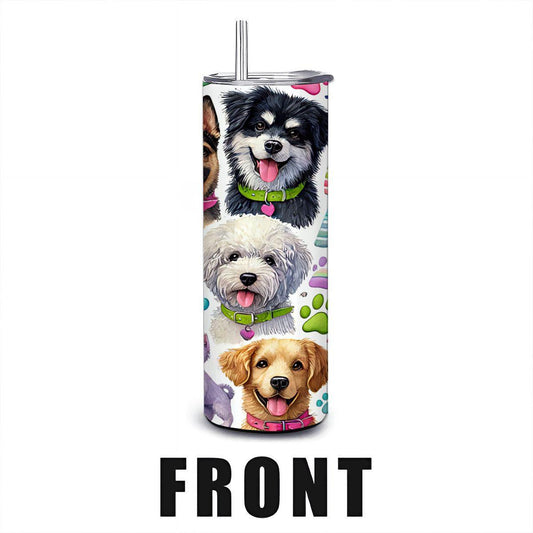 Life Is Better With Dogs Tumbler | Stainless Steel Dog Lover Mug