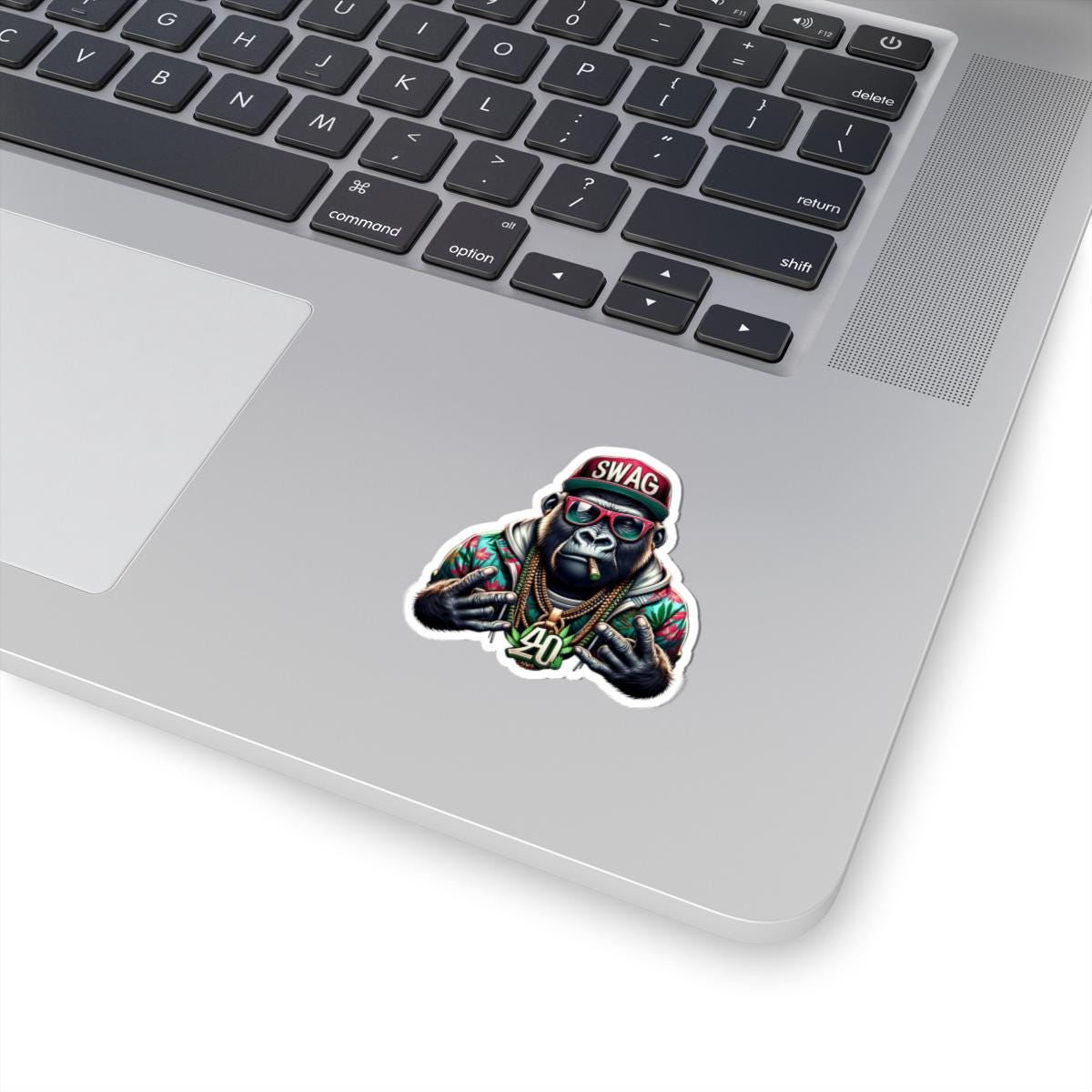 ColorFlow | Swag Gorilla 420 Vinyl Sticker for Water Bottles Laptops Cars | Hip Hop Stoner Art Waterproof Decal