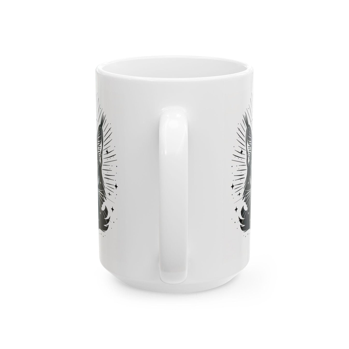 Cosmic Cat Mug | Celestial Feline Art, Witchy Gift for Cat Lovers