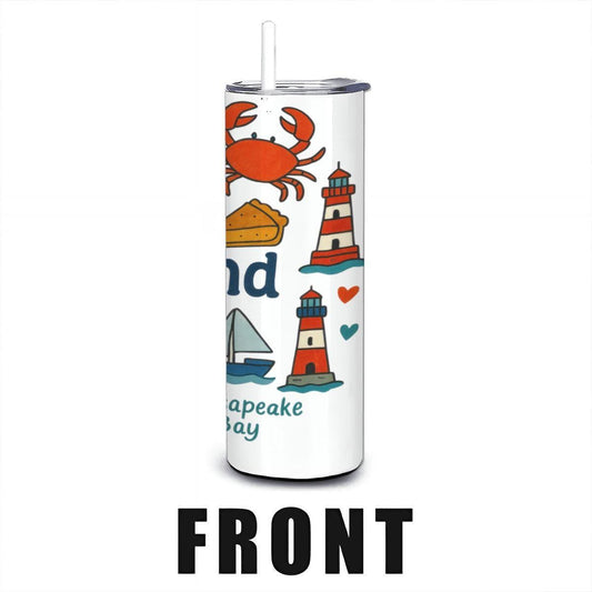 Maryland Chesapeake Bay Tumbler | 20oz Stainless Steel Insulated Cup
