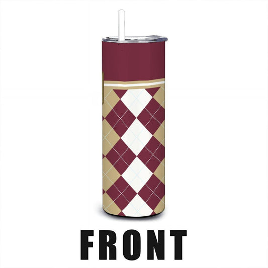 ColorFlow | Florida State Seminoles Inspired 20oz Straight Tumbler | Garnet Gold Game Day Look | Personalization Optional