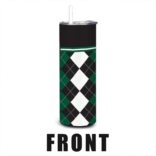 ColorFlow | Hawaii Inspired Warriors Argyle Straight Tumbler 20oz Stainless Steel Drinkware Optional Personalization