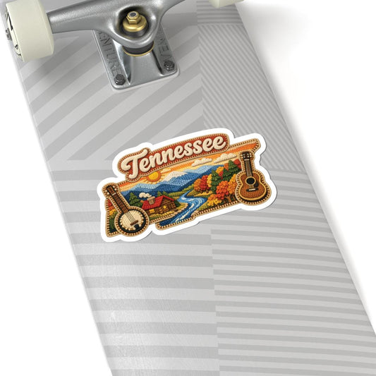 ColorFlow | Tennessee Appalachian Harmony Vinyl Sticker | Mountain Rivers Music Heritage and Autumn Valley Art