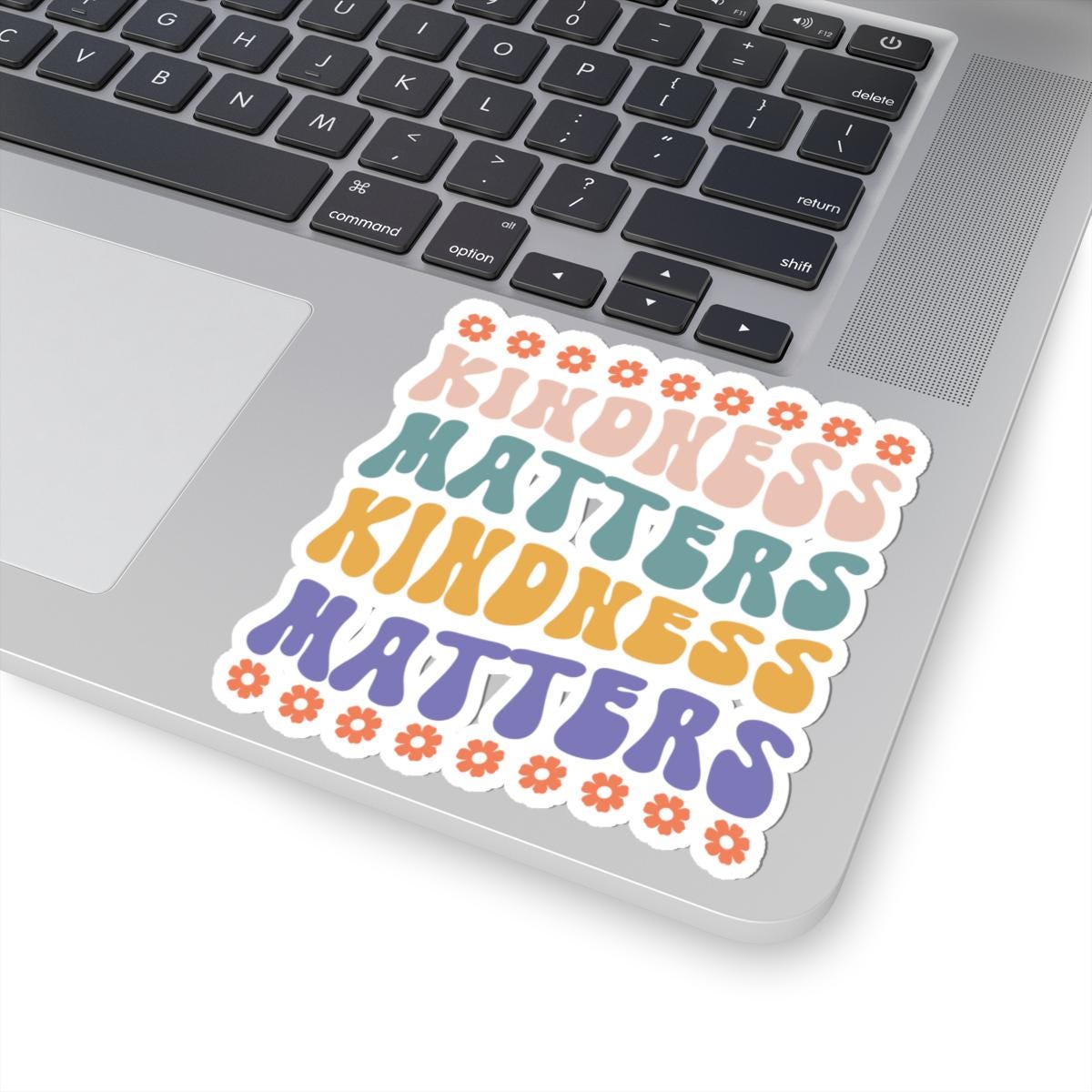 Kindness Matters Stickers | Inspirational Laptop Decals, Positive Vibe Flower Stickers