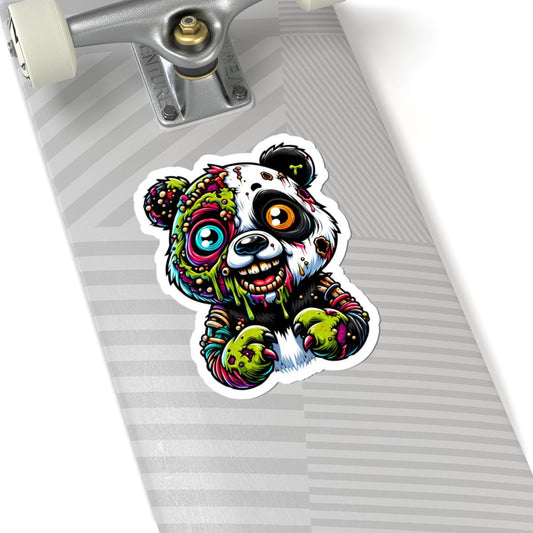 ColorFlow | Zombie Panda Vinyl Sticker for Water Bottles Laptops Cars | Cool Creepy Art Waterproof Durable Decal