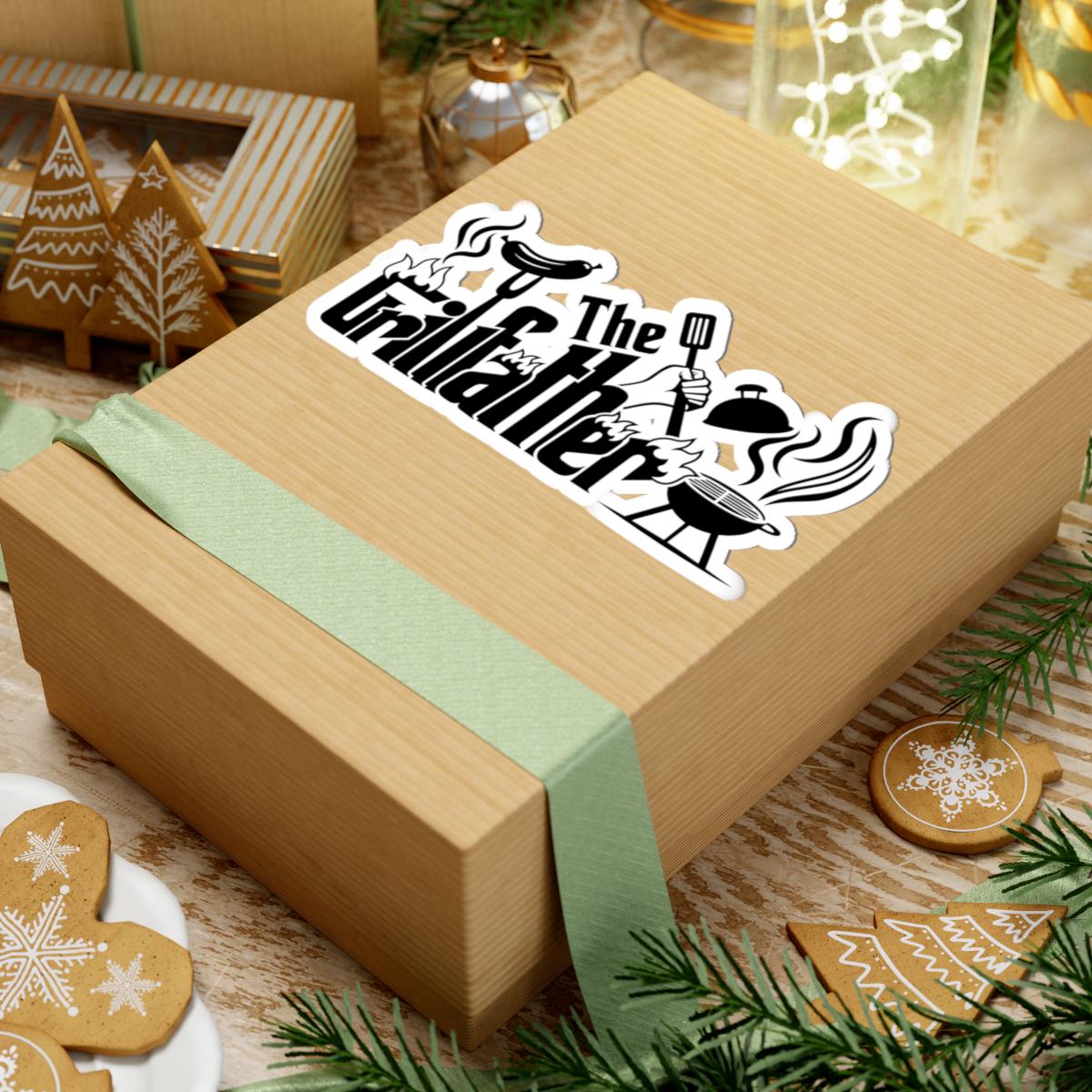The Grillfather Sticker | Funny BBQ Grill Master Gift for Dads