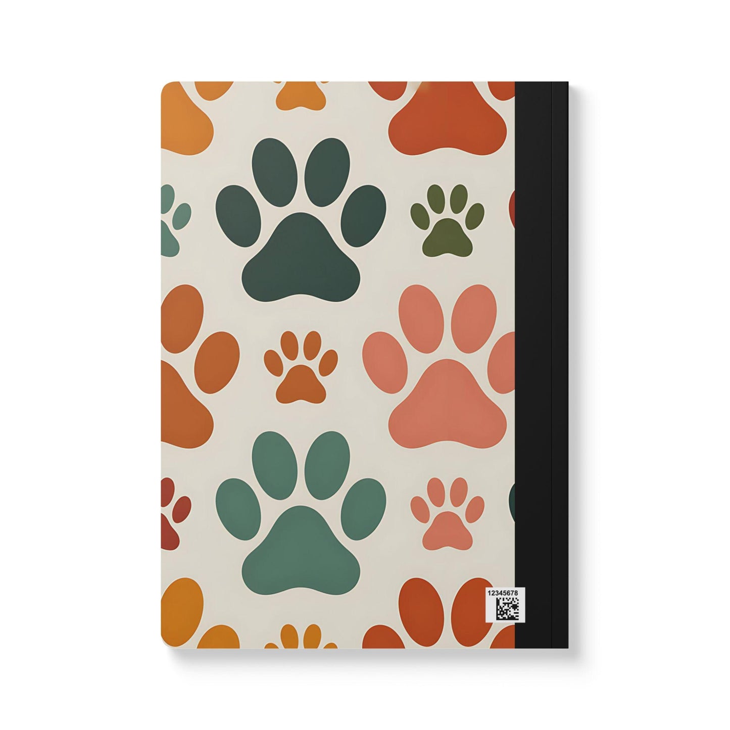 ColorFlow Paw Print Composition Notebook | College Ruled Journal for Students