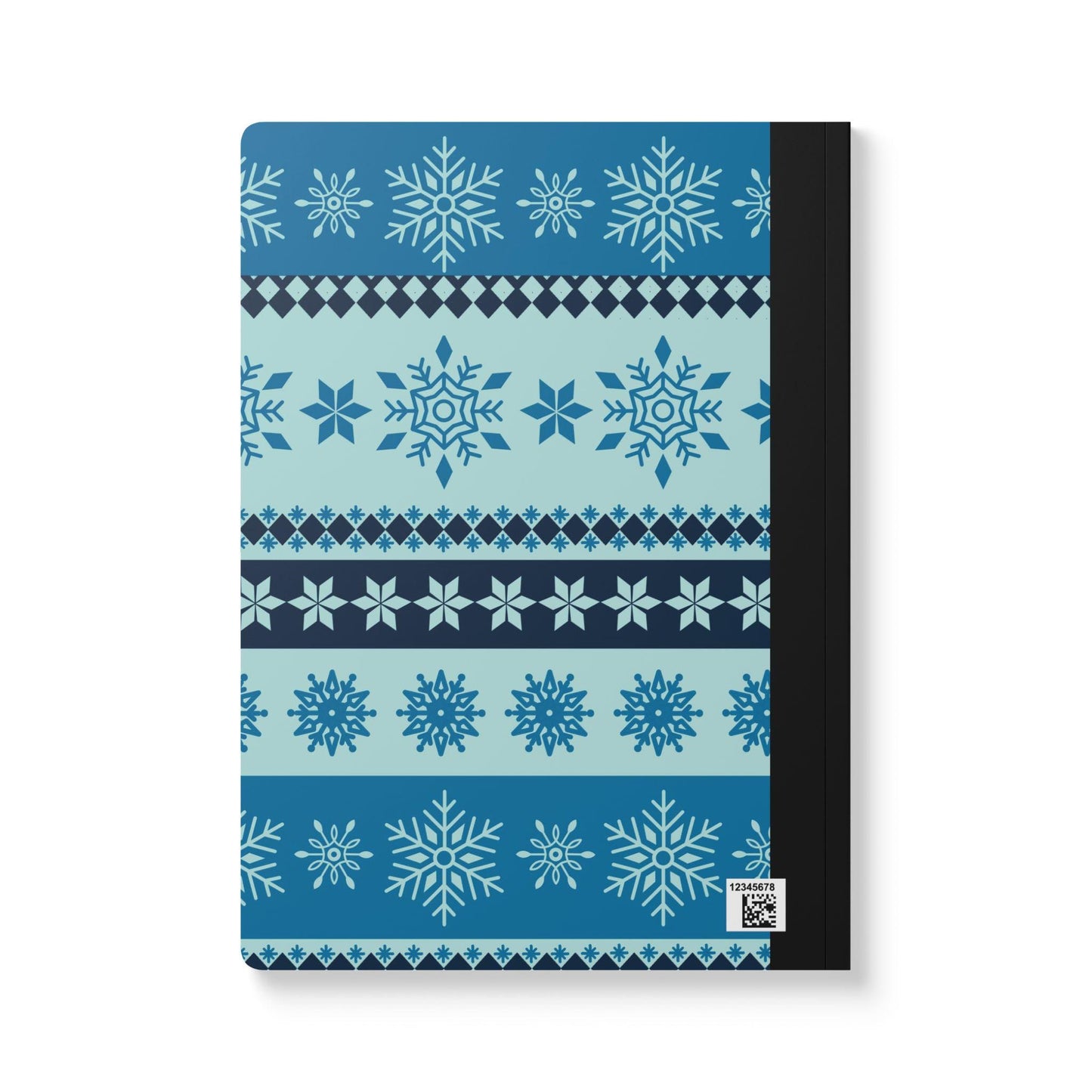 Light Blue Snowflake Composition Notebook | College Ruled Journal for School, Office Writing