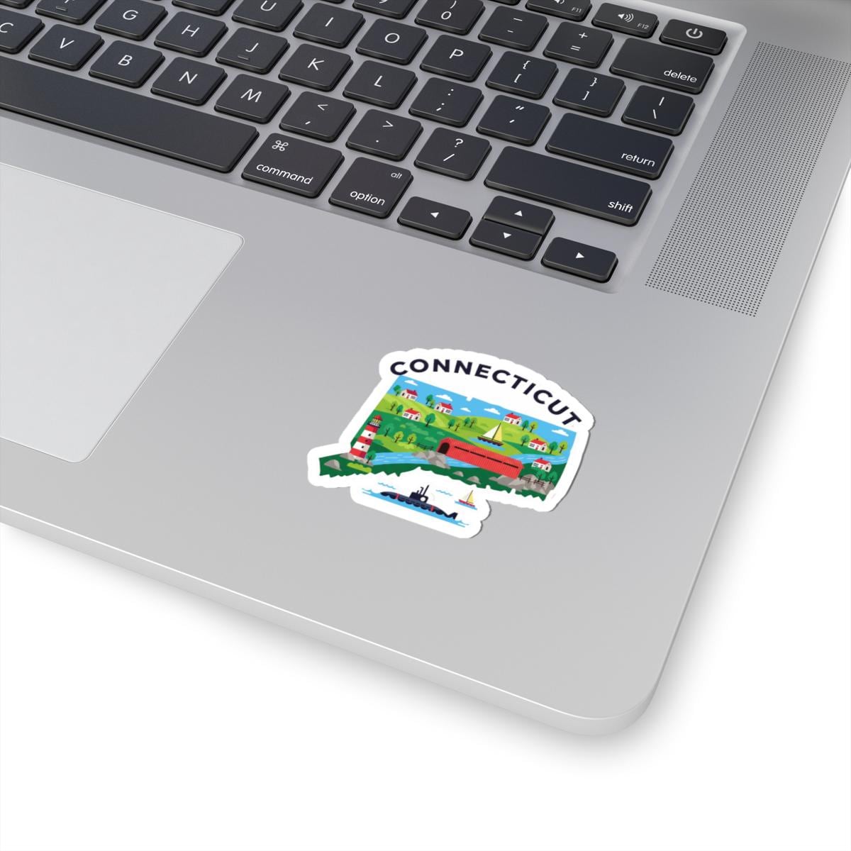 Connecticut State Vinyl Sticker | Durable Waterproof Decal | Made in USA