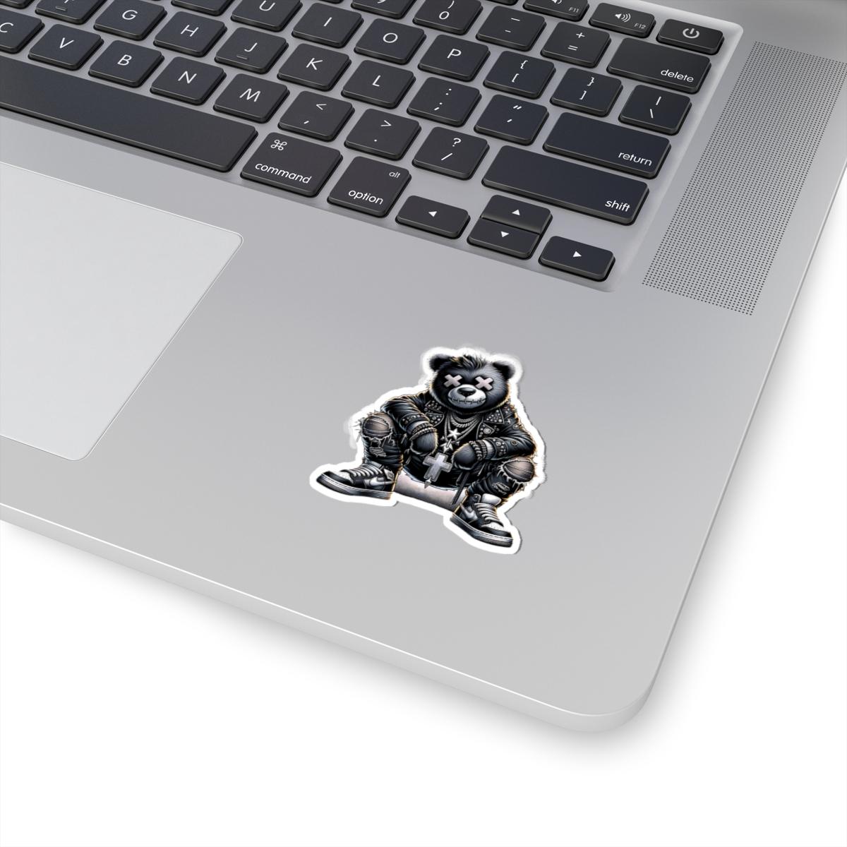 Gothic Bear Vinyl Sticker | Punk Streetwear Gamer Art (Glossy or Matte)