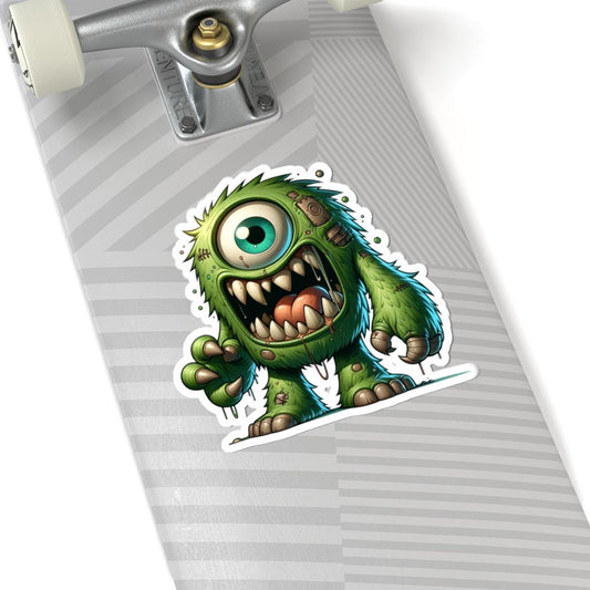 ColorFlow | Green Cyclops Monster Vinyl Sticker for Laptop Water Bottle Skateboard | Waterproof Art Decal | Fun Gift for All