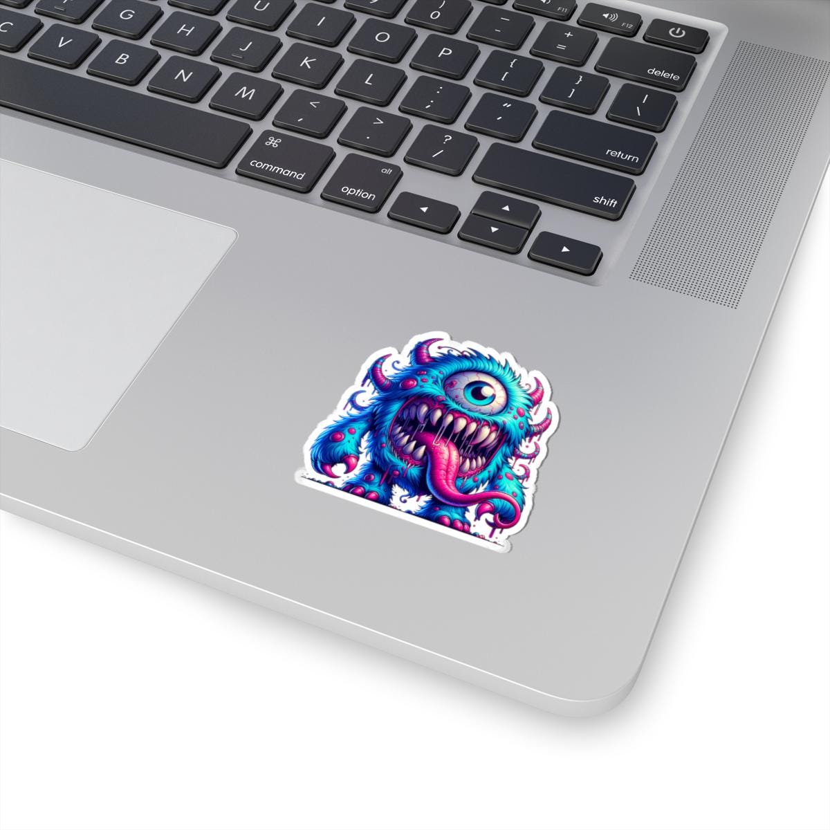 ColorFlow Blue Cyclops Monster Vinyl Sticker | Waterproof Creature Art Decal