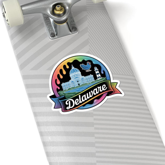 ColorFlow | Delaware Historic Capitol Coastal Vinyl Sticker | First State Landmark Travel Art Decal