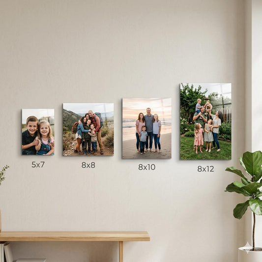 ColorFlow | Custom HD Metal Photo Prints | Personalized Aluminum Wall Art | Glossy Metal Print | Family Wedding Pet Portrait Modern Decor