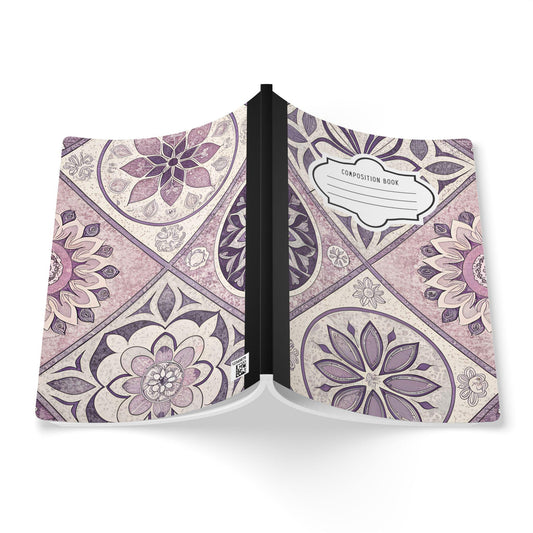 ColorFlow Mandala Bloom Composition Notebook | Floral College Ruled Journal