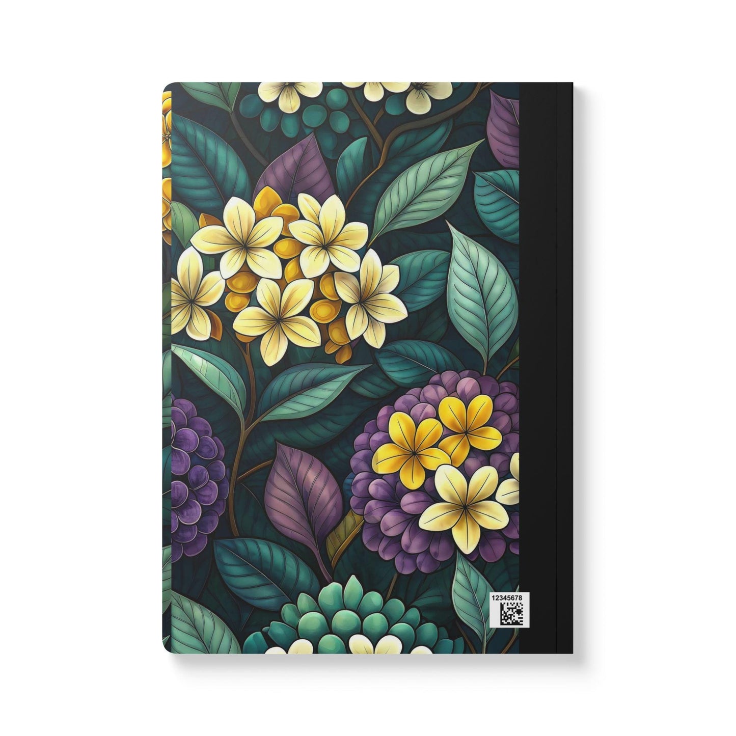 Floral Composition Notebook | Watercolor Hydrangea Garden Journal (College-Ruled)