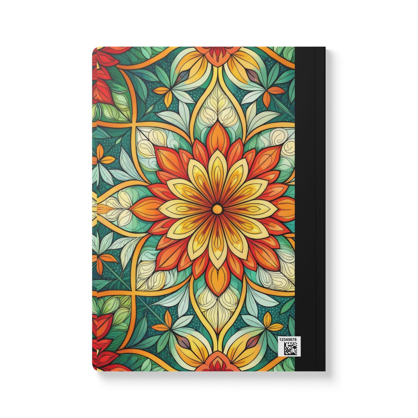 ColorFlow Mandala Bloom Composition Notebook | Vibrant Floral Journal (College-Ruled)