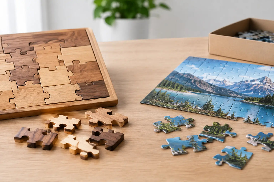 Wooden Puzzles vs Cardboard: Which to Choose?