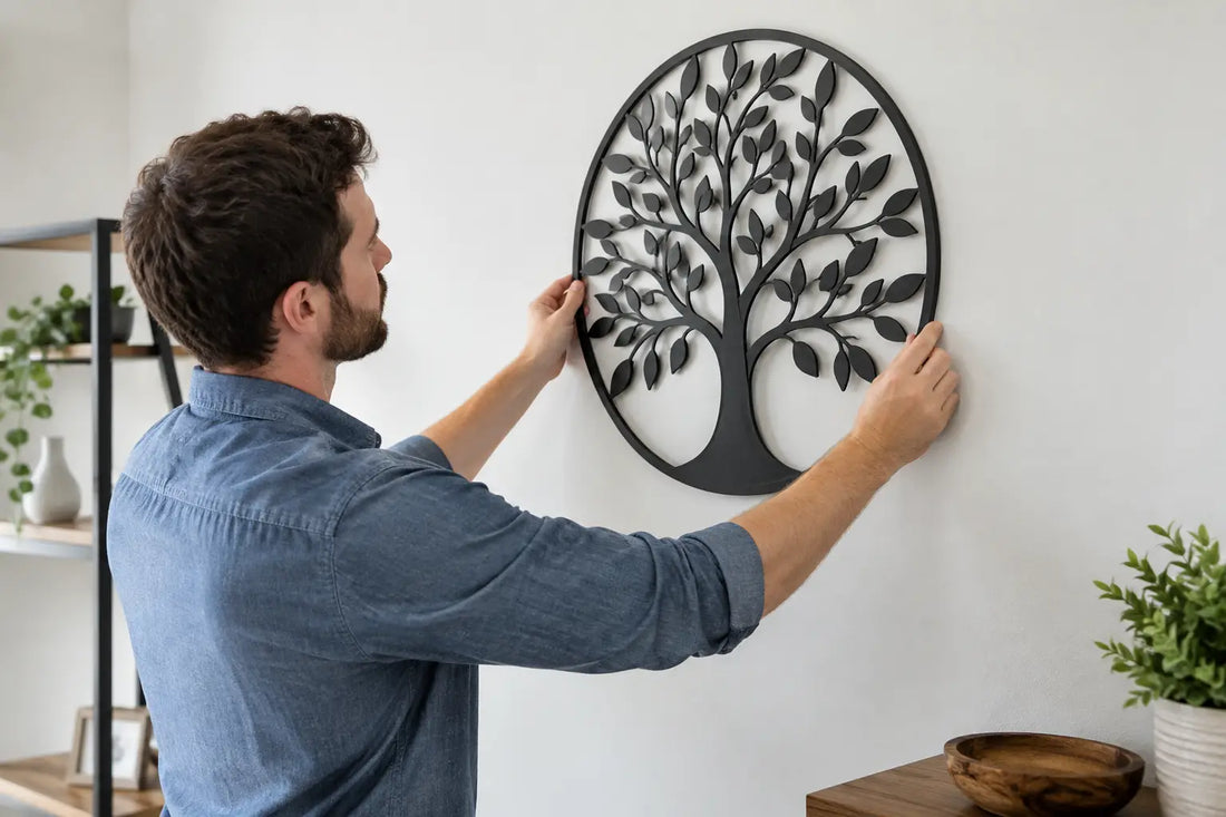 How to Hang Metal Art Without Guesswork at Home