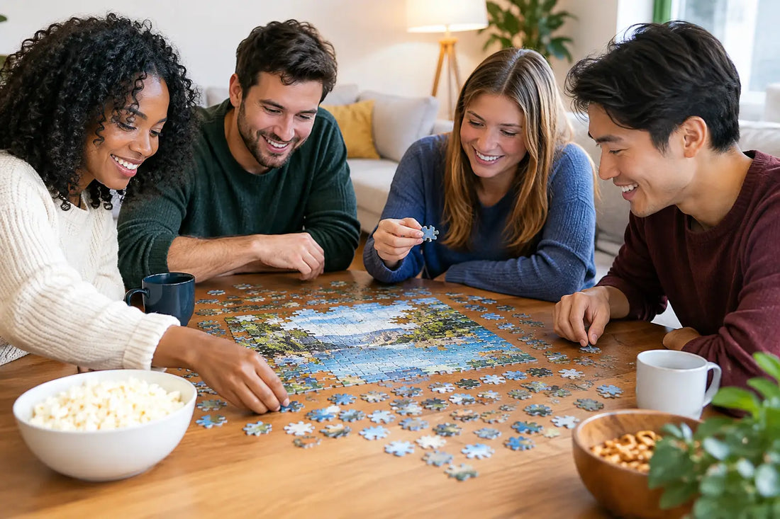 How to Create a Puzzle Night Friends Will Love