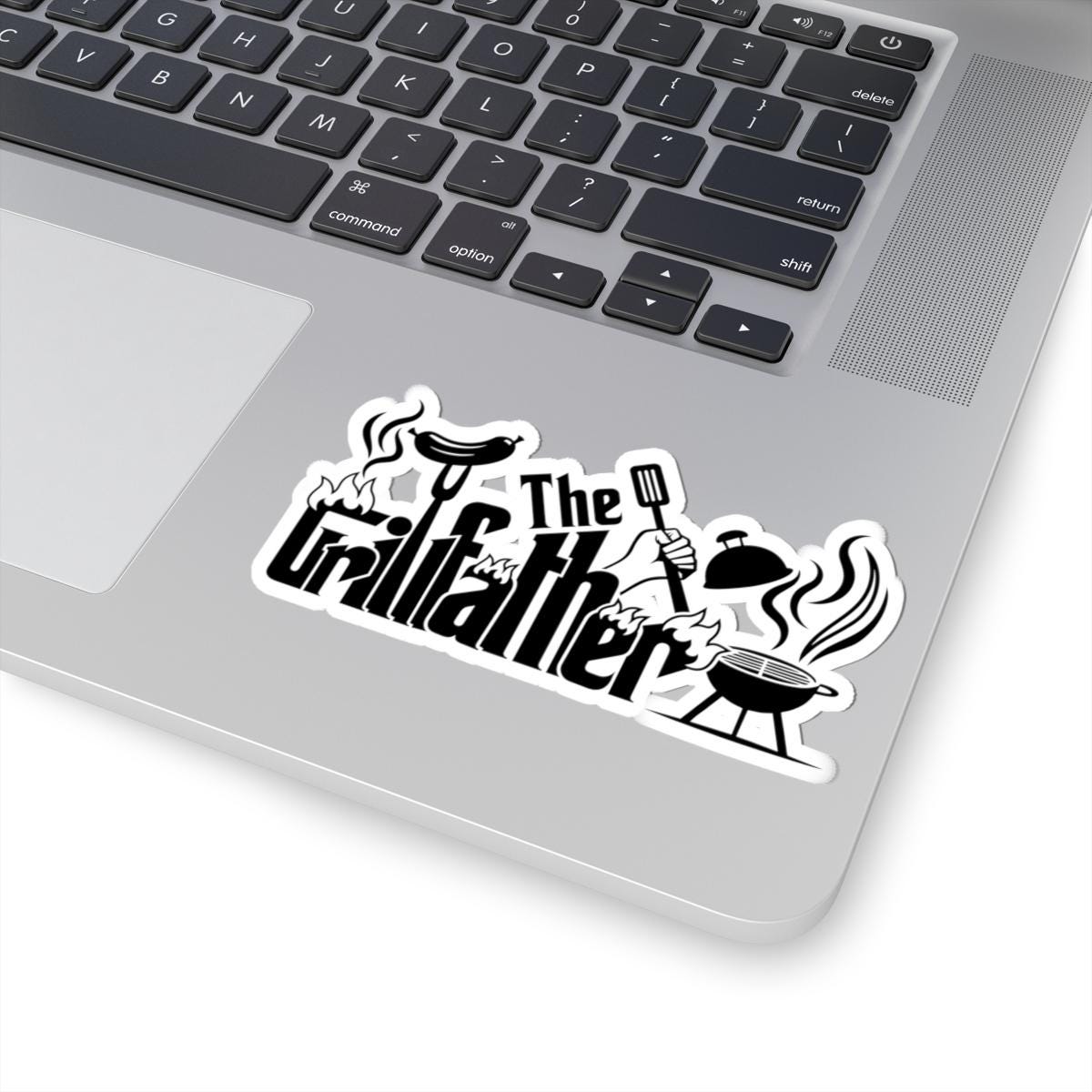 Grillfather Sticker: Funny BBQ Grill Master Gift