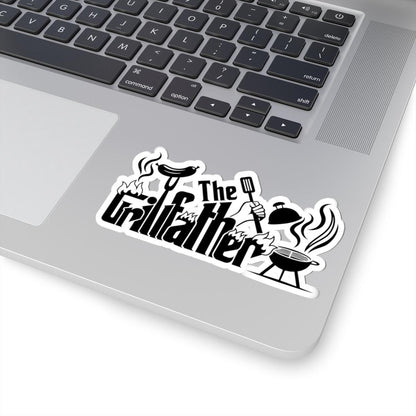 Grillfather Sticker: Funny BBQ Grill Master Gift
