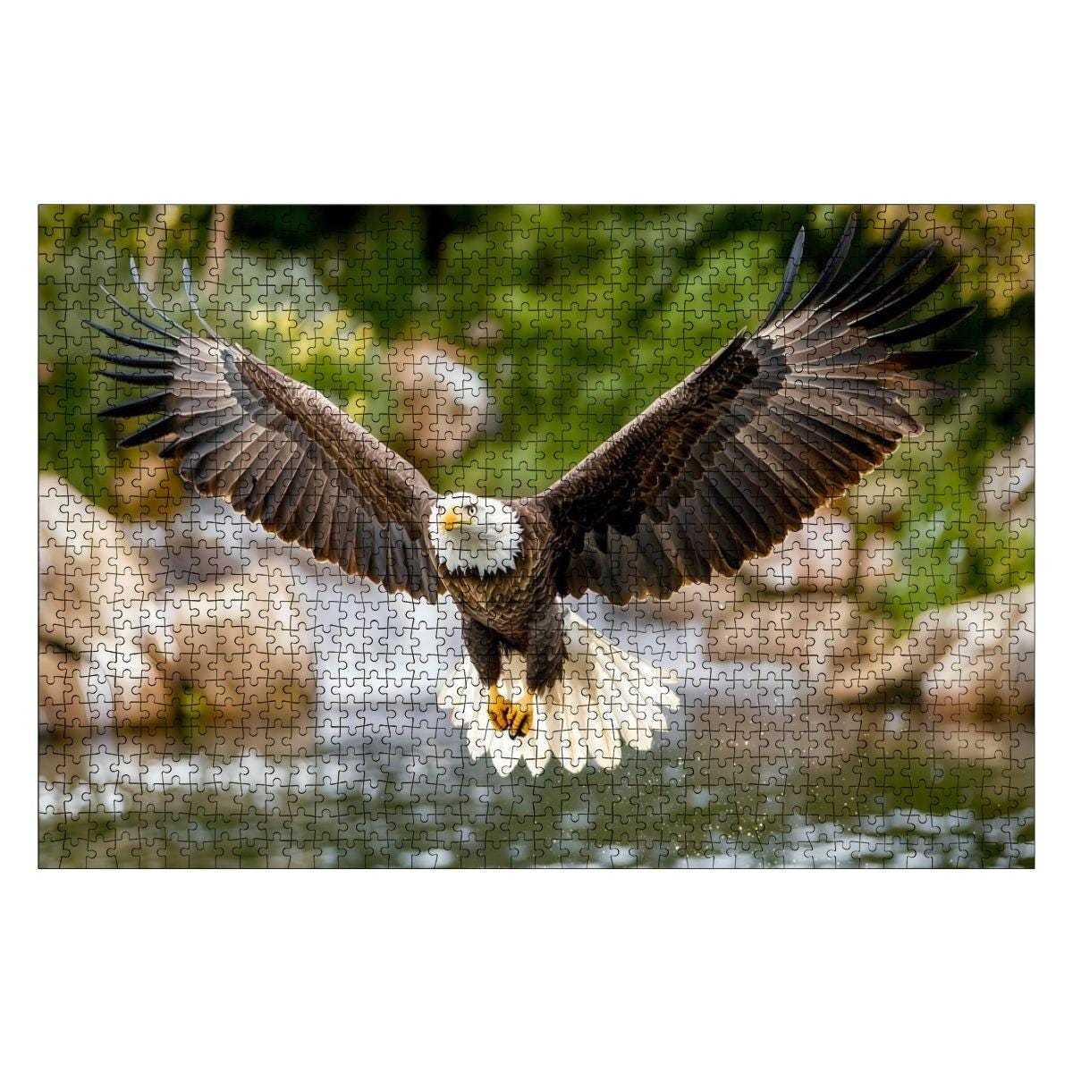 Bald Eagle Wooden Puzzle: Wings of Freedom, Wildlife Nature Gift