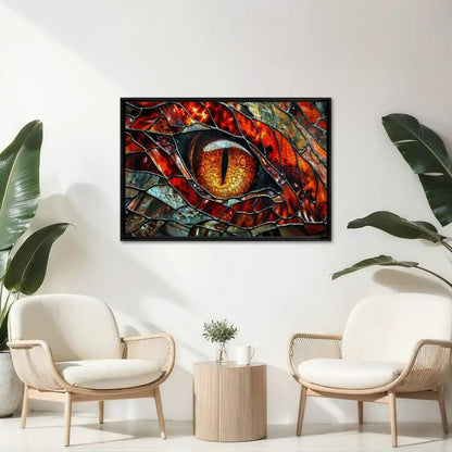 ColorFlow | Inferno Dragon Gaze Wooden Puzzle s | Molten Scaled Art