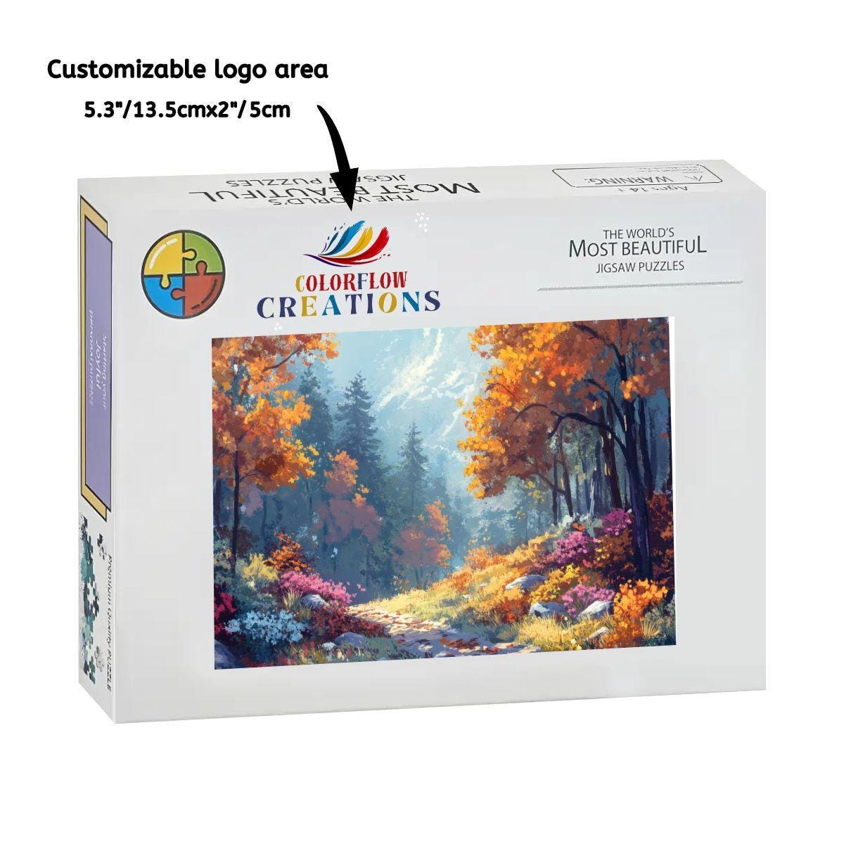 ColorFlow | Vibrant Fall Forest Puzzle 1000pc | Premium Wooden Jigsaw