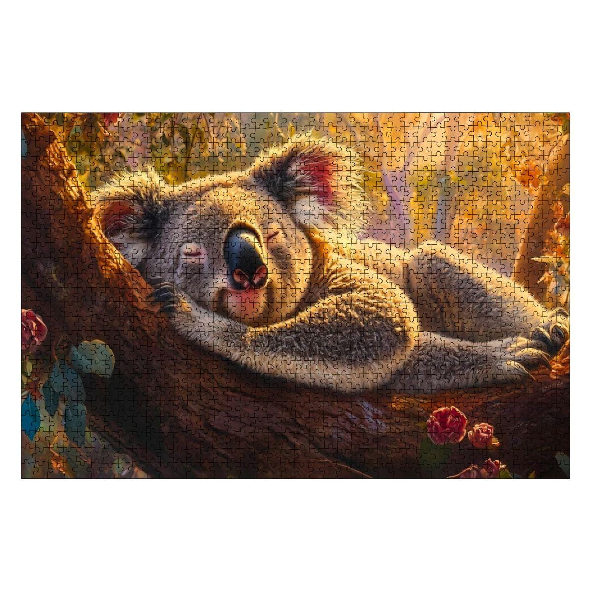 Koala Jigsaw Puzzle : Sleepy Bear Wooden Puzzle