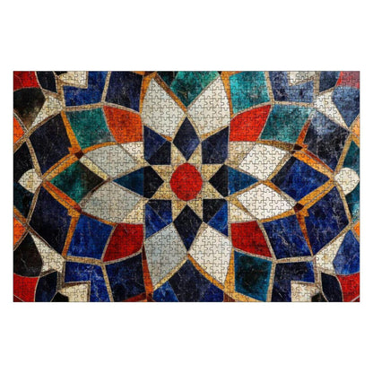 ColorFlow | Tiled Pattern Wooden Puzzle s | Detailed Abstract Mosaic