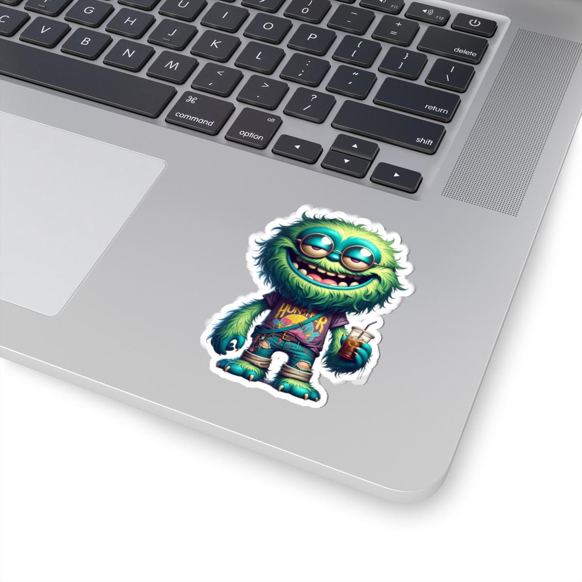 Green Monster Sticker Pack: Retro Graphic, Waterproof Vinyl, USA Made