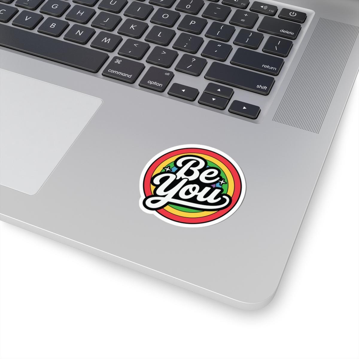 Be You Rainbow Sticker: Glossy LGBTQ+ Pride Vinyl Decor