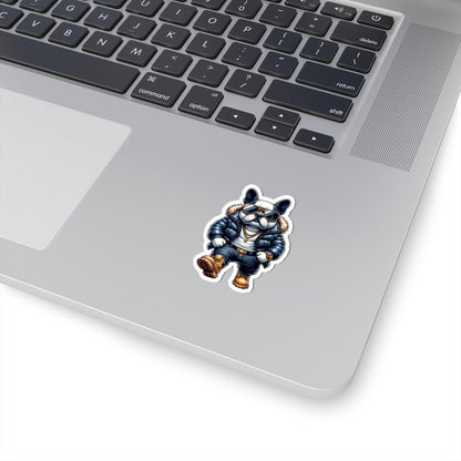 French Bulldog Streetwear Sticker: Urban Dog Art, Waterproof Vinyl