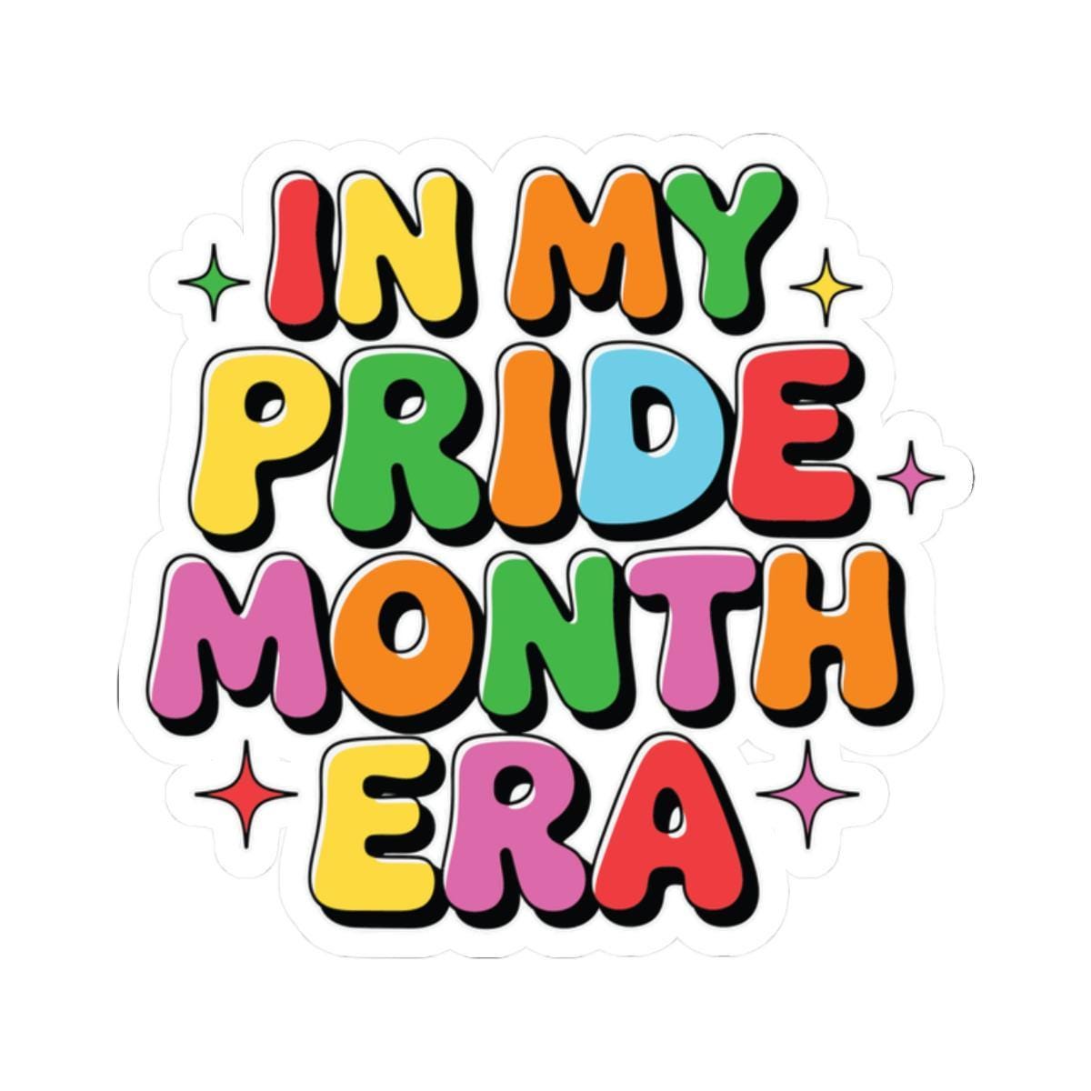 Pride Month Rainbow Sticker: LGBTQ+ Vinyl Laptop Decor