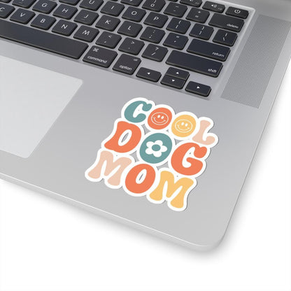 Cool Dog Mom Kiss-Cut Stickers, Fun Laptop Stickers, Dog Lover Gifts, Quirky Pet Owner Decals, Cute Home Decor