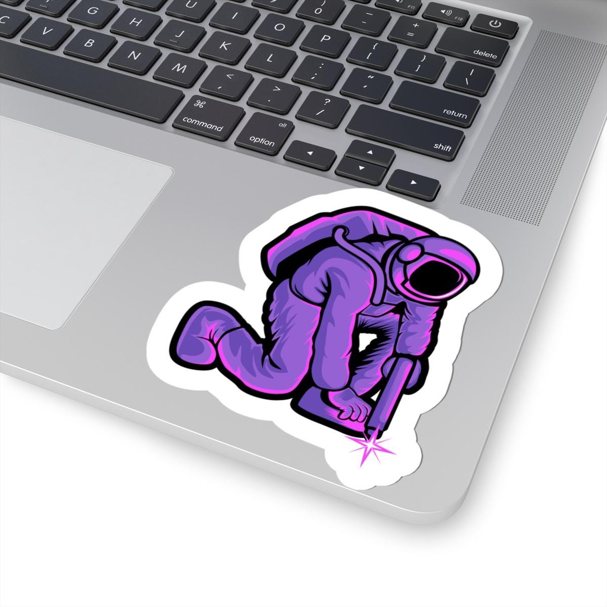 Astronaut Welding Sticker | Sci-Fi Space Worker Vinyl Decal