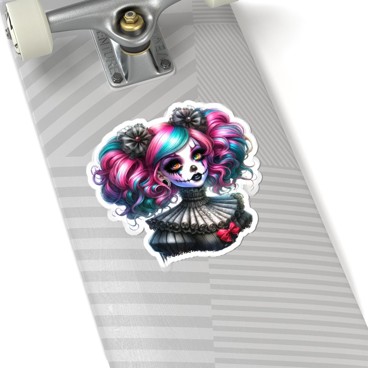 Daydream Ghoul Sticker: Alt Clowncore Gothic Art Decal