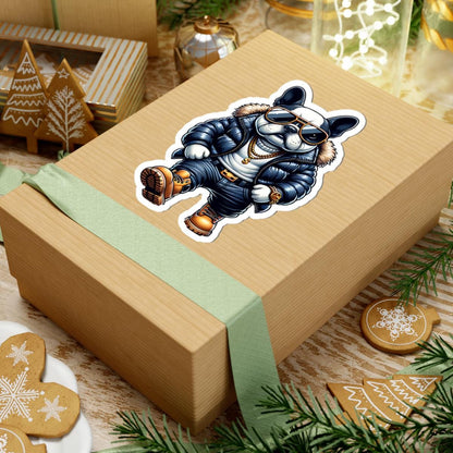 French Bulldog Streetwear Sticker: Urban Dog Art, Waterproof Vinyl