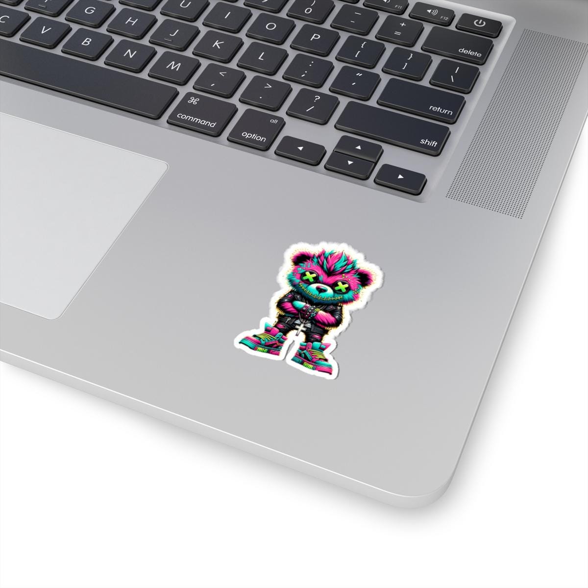 ColorFlow | Neon Cyber Bear Vinyl Sticker | Graffiti Streetwear Gamer Sticker | Waterproof Glossy or Matte