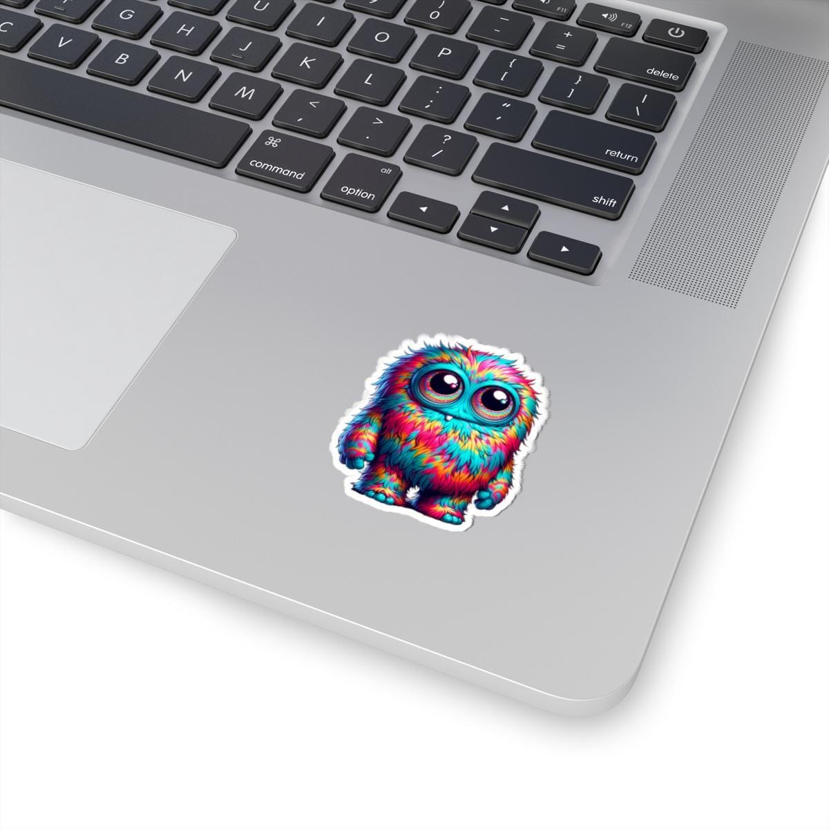 Rainbow Monster Kiss-Cut Sticker: Colorful Kawaii Art