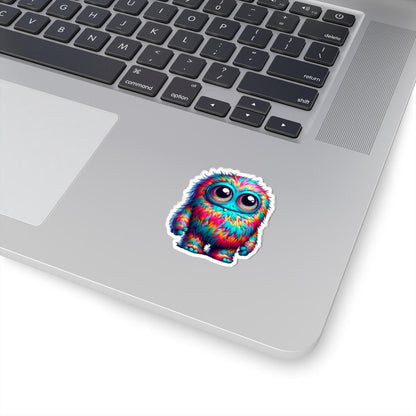 Rainbow Monster Kiss-Cut Sticker: Colorful Kawaii Art