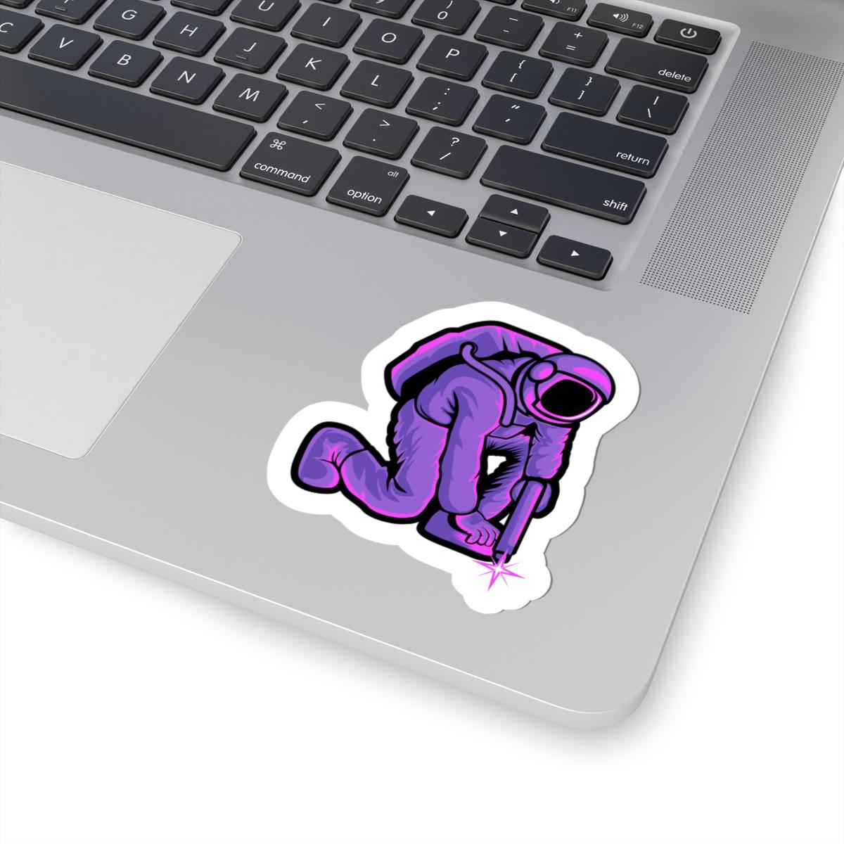 Astronaut Welding Sticker | Sci-Fi Space Worker Vinyl Decal