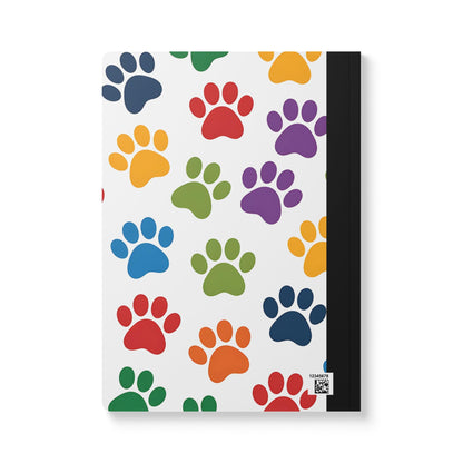 Colorful Paw Print Composition Notebook: Animal Lover Journal