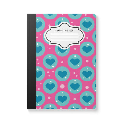 ColorFlow | Cute Blue Heart Notebook for Writing Journaling School and Creative Gift Ideas