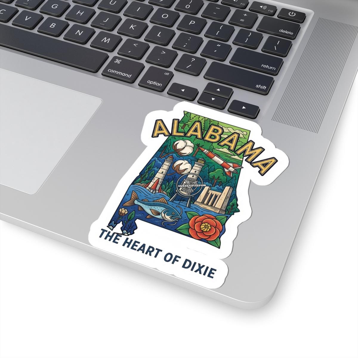 ColorFlow | Alabama Vinyl Sticker | Waterproof Durable State Decal | Made in USA | Cute Aesthetic | Laptop Water Bottle